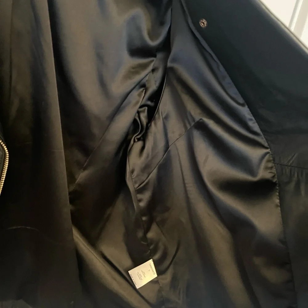 TART COLLECTIONS Genuine Leather Moto Jacket Size Large